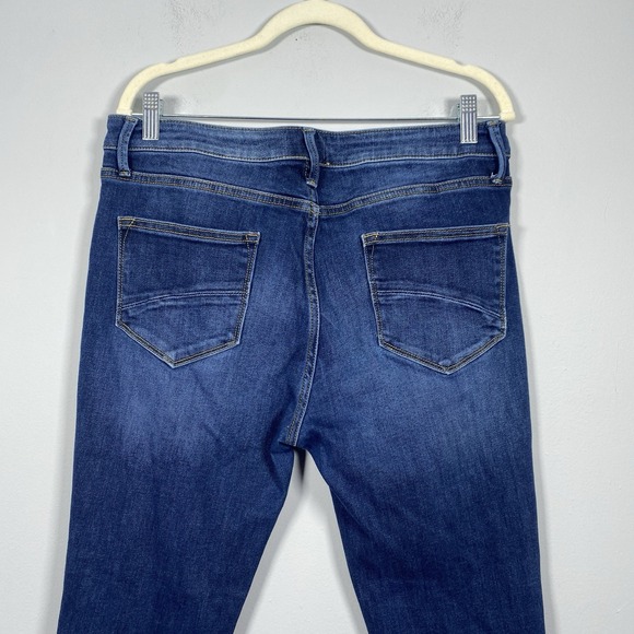 Driftwood Jackie High Rise Jeans Women's Sz 31 X 28 Blue Embroidered Flowers - Picture 4 of 8